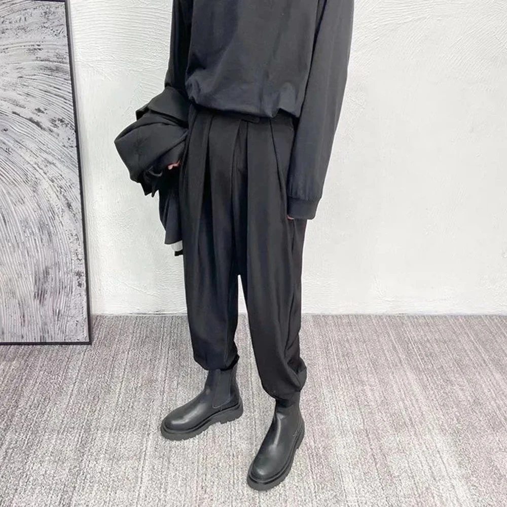 

XS-5XL Summer Men's Solid Color Trousers American Retro Fashion Trend High Street Loose Casual Simple Breathable Men's Bottoms