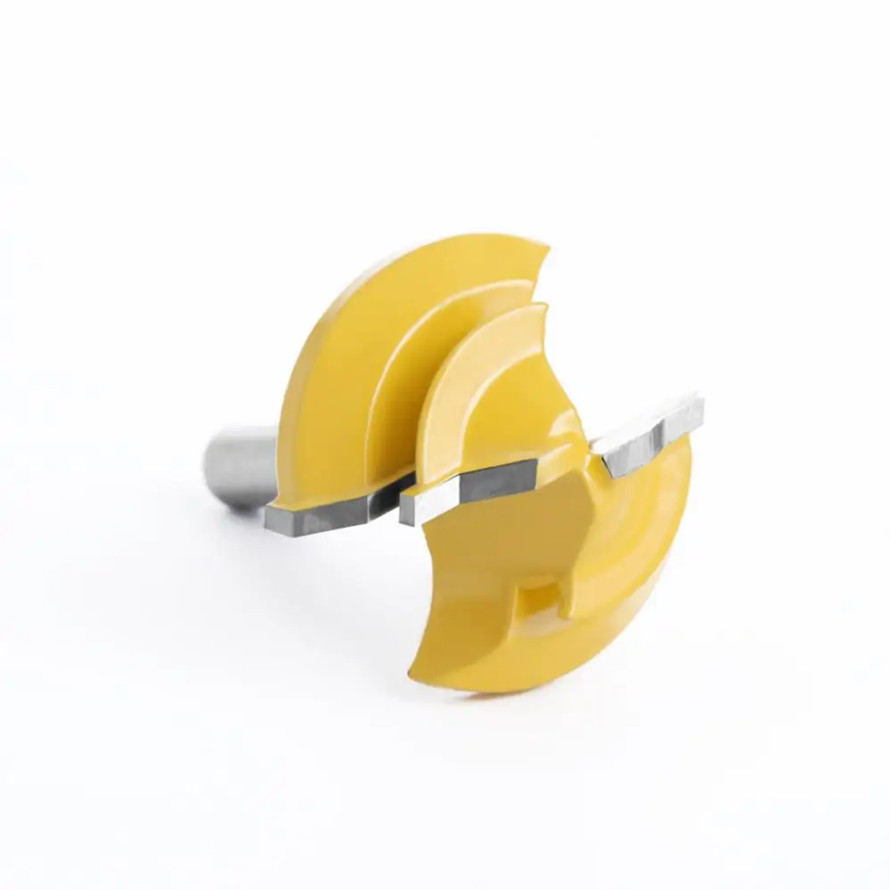 45 Degree C3 Micro 8mm x 1-3/8inch T Shaped Router Bit for Wood Working Carpentry 8mm Shank Tongue Groove Router Bit