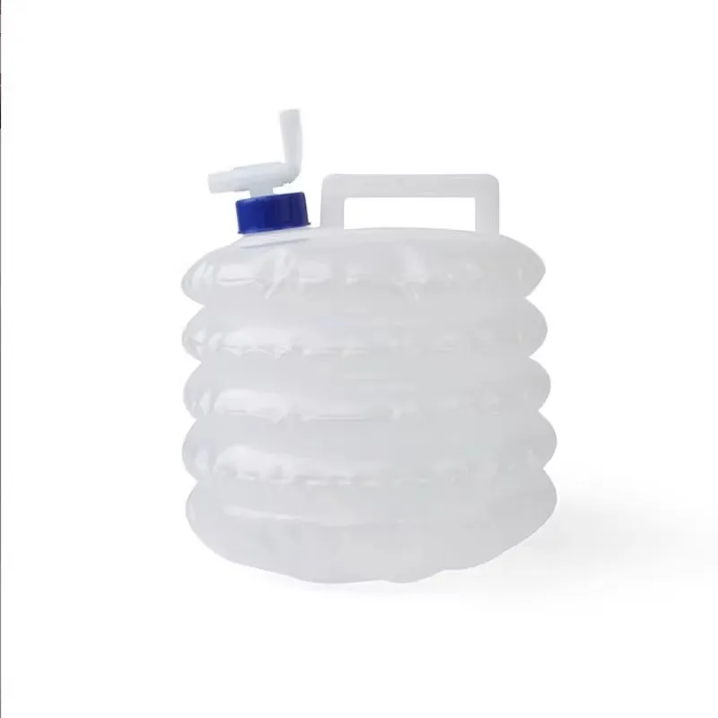 

Outdoor Portable Folding Bucket Food Grade Drinking Car Bucket Self-driving Travel Water Storage Belt Faucet