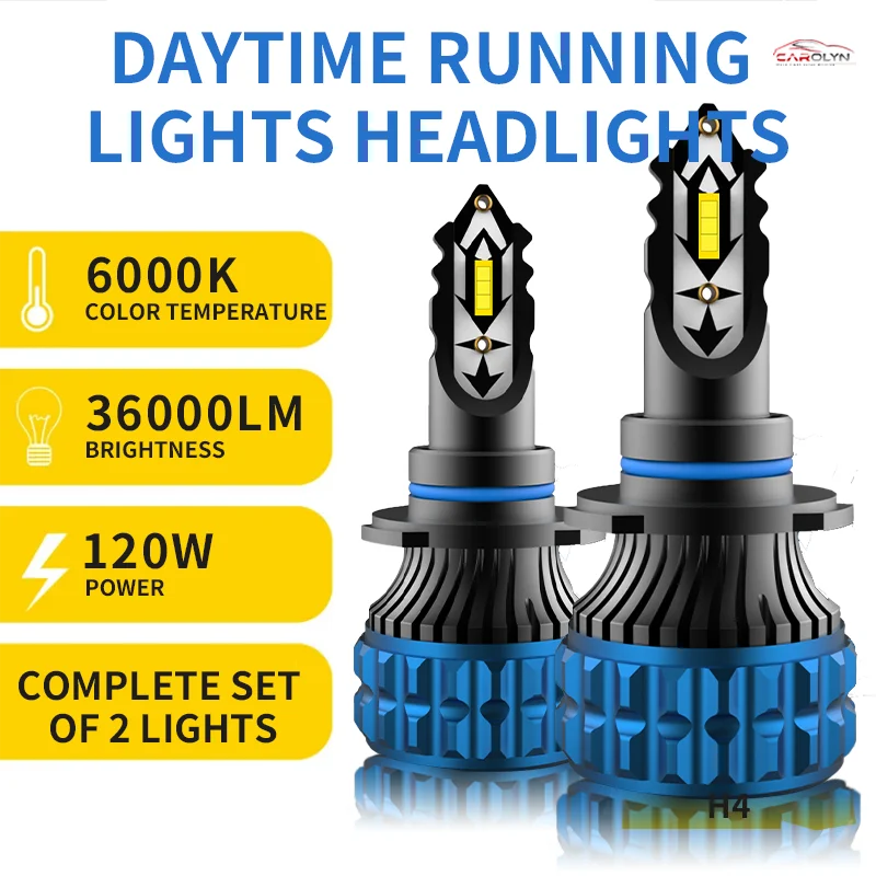 

Carolyn New1 Pair LED Car Headlight 36000LM H4 LED Headlight H1 H7 H8 H9 H11 H16 9005 HB3 9006 HB4 6500K