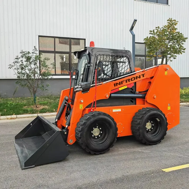 Chinese Track Crawler Skid Steer Loader Track Loaders with Snow Thrower