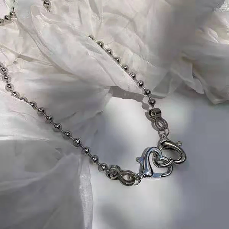 Punk Pin Lock Necklace Fashion Chain Simple Clavicle Chain Pendant Choker Fashion Jewelry Accessories For Men And Women