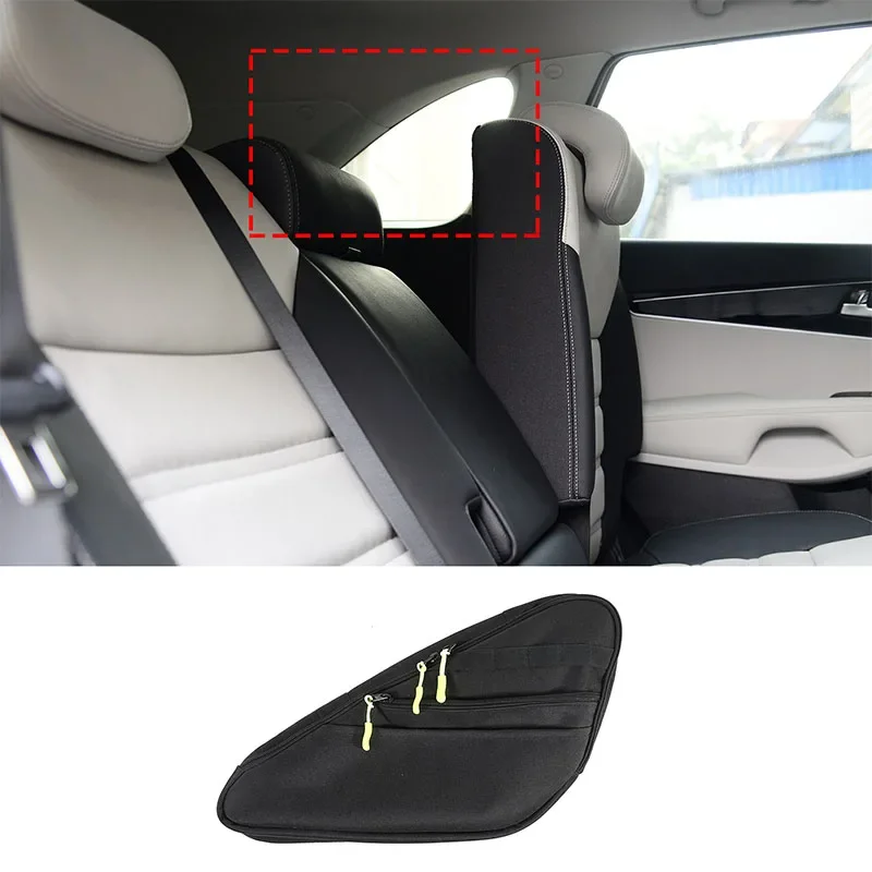 

For Kia Sorento 15-22 Oxford Cloth Black Car Trunk Side Window Storage Bag Cargo Tools Tidying Package Car Interior Accessories