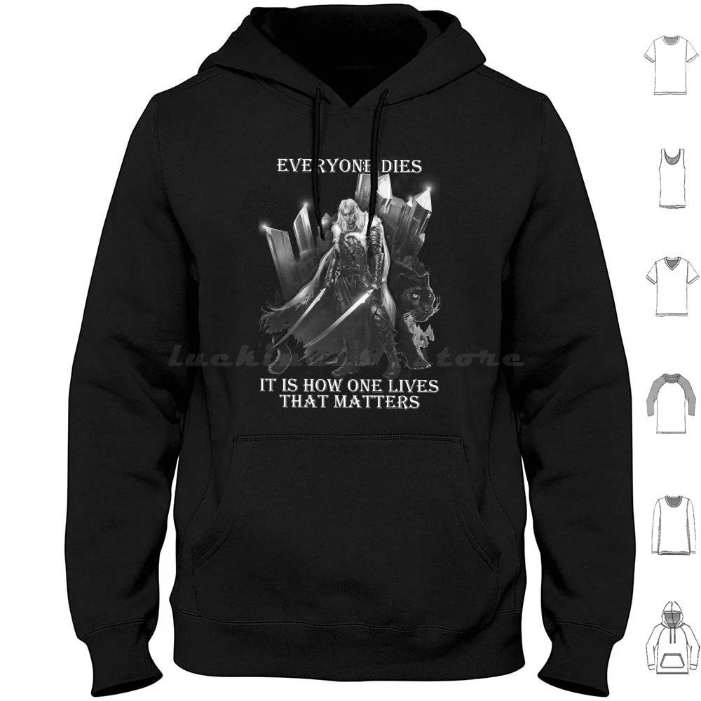 Forgotten Realms Icewind Dale Drow Drizzt Hoodies Long Sleeve Drizzt Dourden Forgotten Realms Icewind Dale Drow And