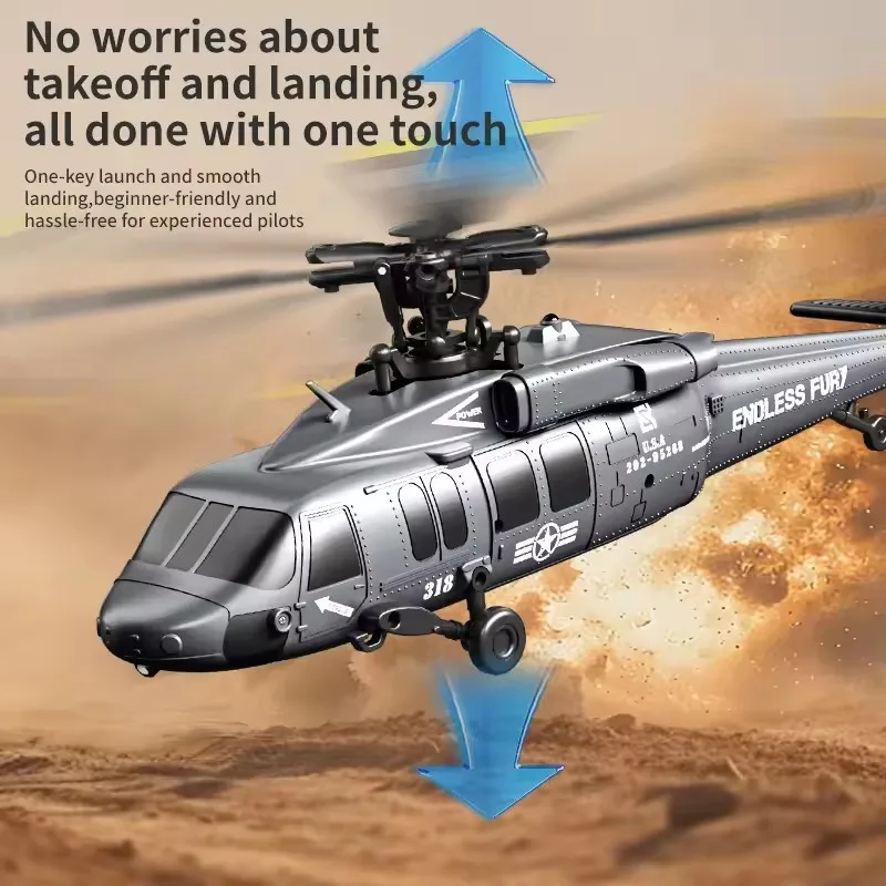 Professione 3D 6G Modalità Flybarless Brushless Elicottero telecomandato Altezza fissa Flusso ottico Brushless Aereo a driver diretto