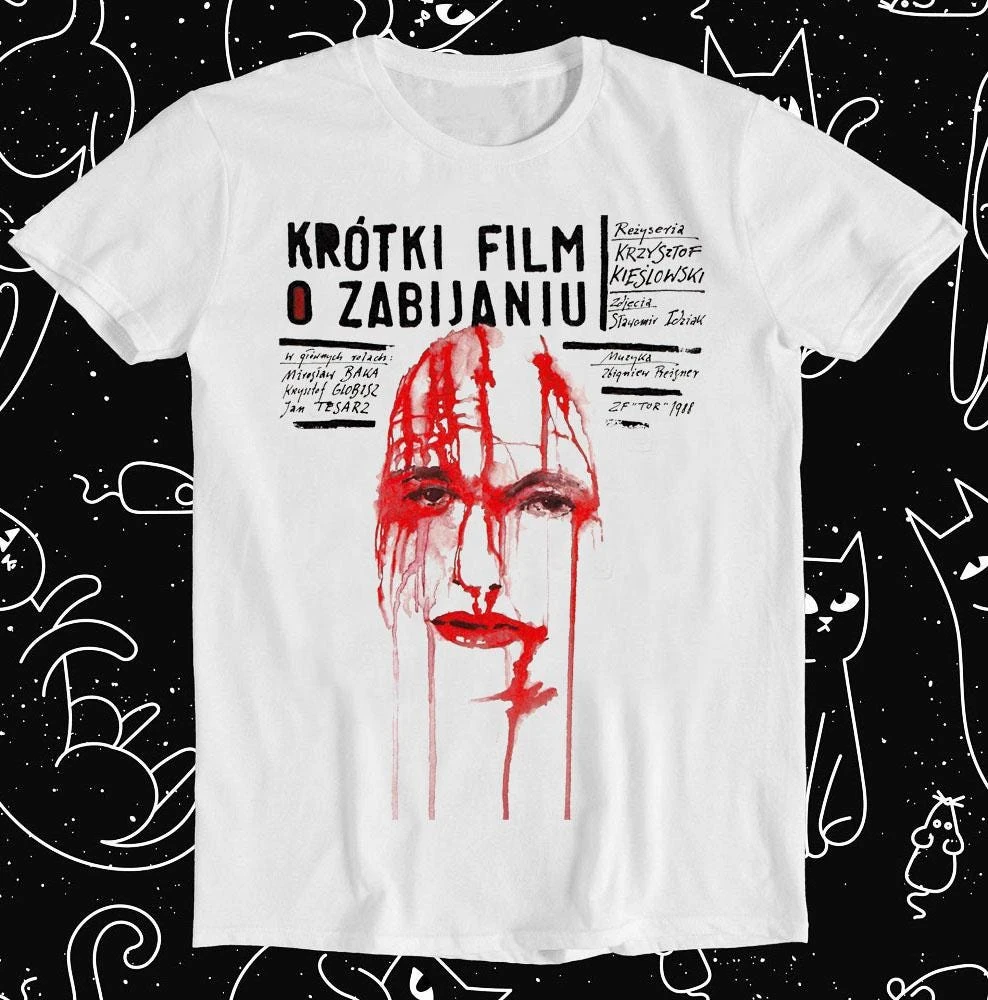 Camiseta de verano con estampado de película polaca de los años 80, camiseta de manga corta con cuello redondo para hombre, regalo genial
