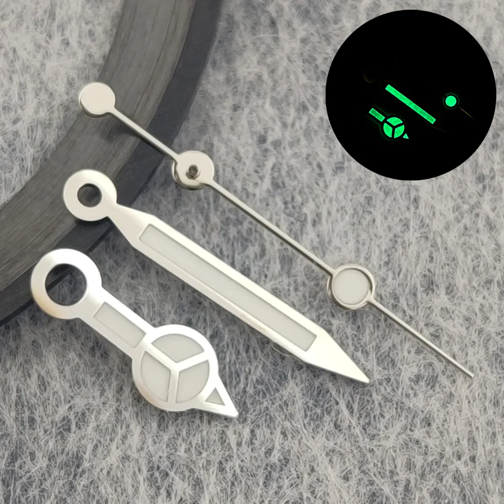 High Quality NH35 Hands Rose Gold Silver Watch Hands For NH35/NH36/4R/7S Movement Watches Pointers Green/Blue Luminous