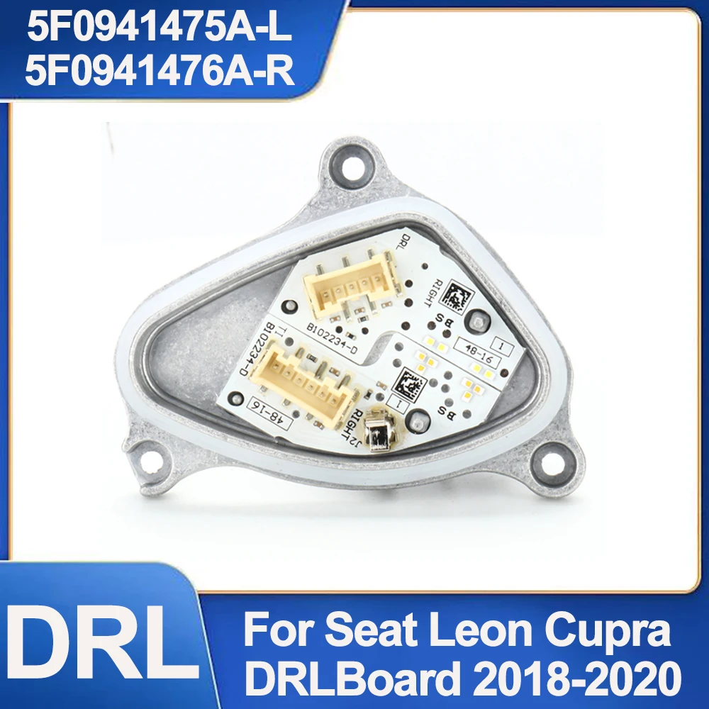 5F0941475A 5F0941476A Für Seat Leon Cupra DRL-Modul 2018 2019 2020 Weißes Licht LED Tagfahrlicht Blinkermodul Angel Eye DRL