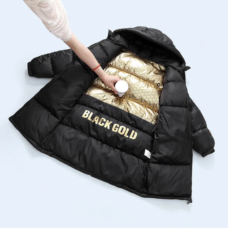 

Hot Sale Unisex Kids' 0°C ColdProof Black Graphene Self-Heating Winter Jacket Waterproof Thickened Thermal Cotton Parka Coat