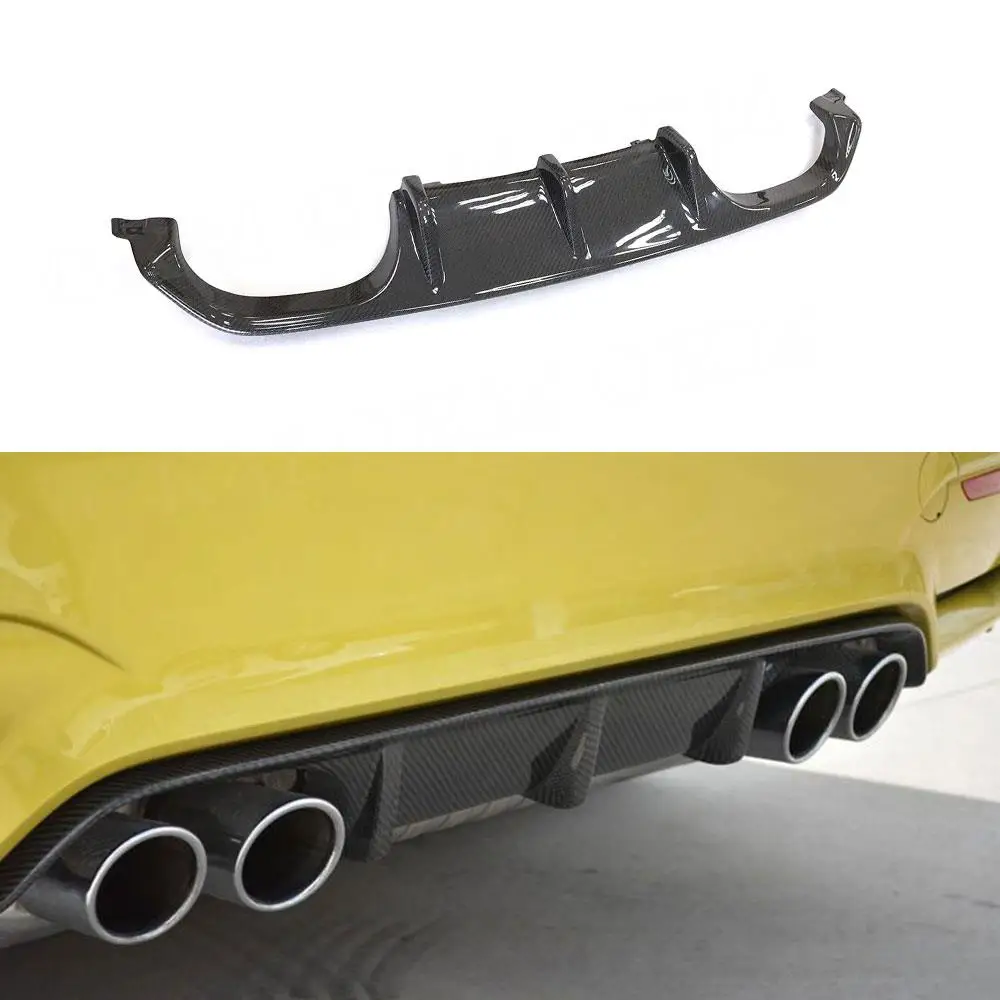 

Dry Carbon Fiber Rear Bumper Lip Diffuser for BMW 3 4 Series F80 M3 F82 F83 M4 2014-2019 M Style Diffuser Spoiler