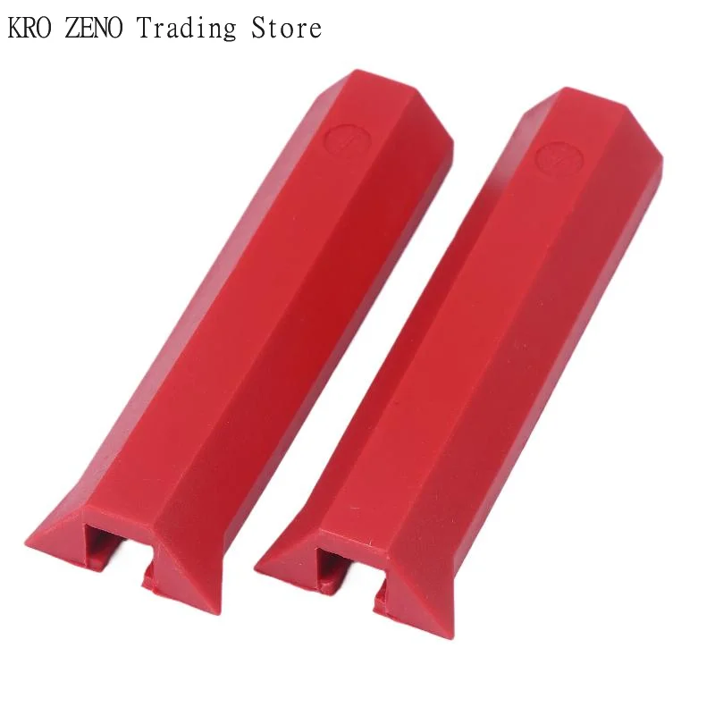 2PCS/Pack Red High Quality Plastic Woodworking Track Clamp Protective Sleeve Chuck Soft Rubber Sleeve For Ratchet Track Clamps