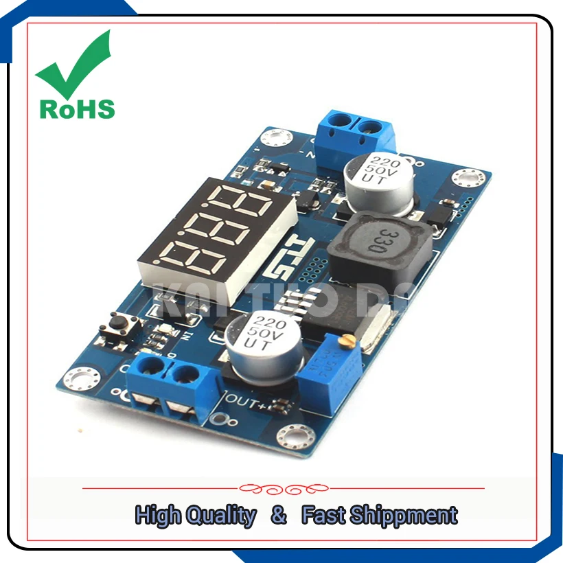 Module XL6009 DC-DC Booster Adjustable step up power supply Module Boost 4.5V-32V to 5v-55V with voltmeter display converter