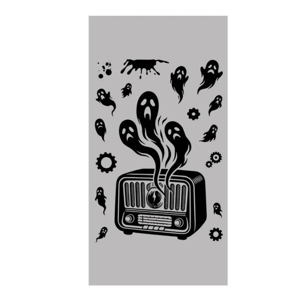Waterproof Halloween Static Cling Decal DIY Exquisite Bloodstained Handprint Window Sticker Decorative Stickers