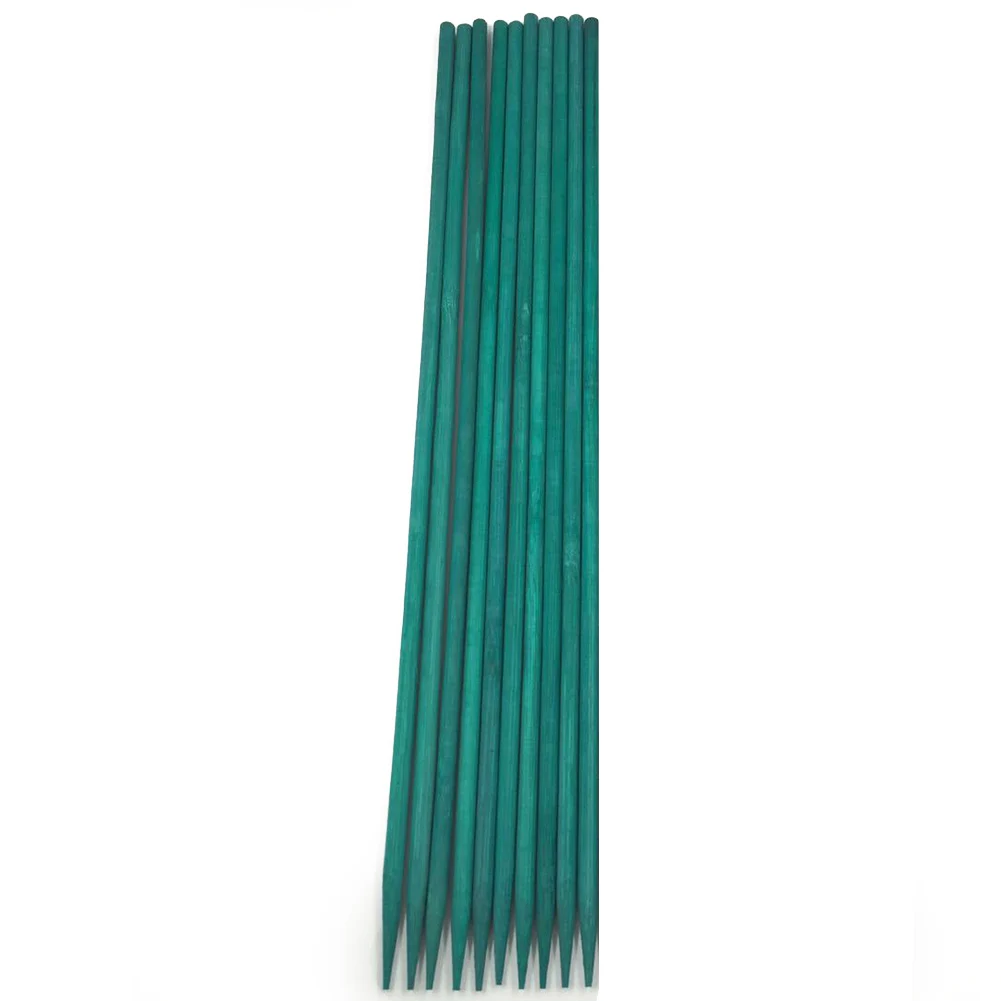 10pcs 38cm Bamboo Plant Stake Dyed Bamboo Skewers Flower Arranging Sticks Plant Growth Support Rod For Flower Arrangement