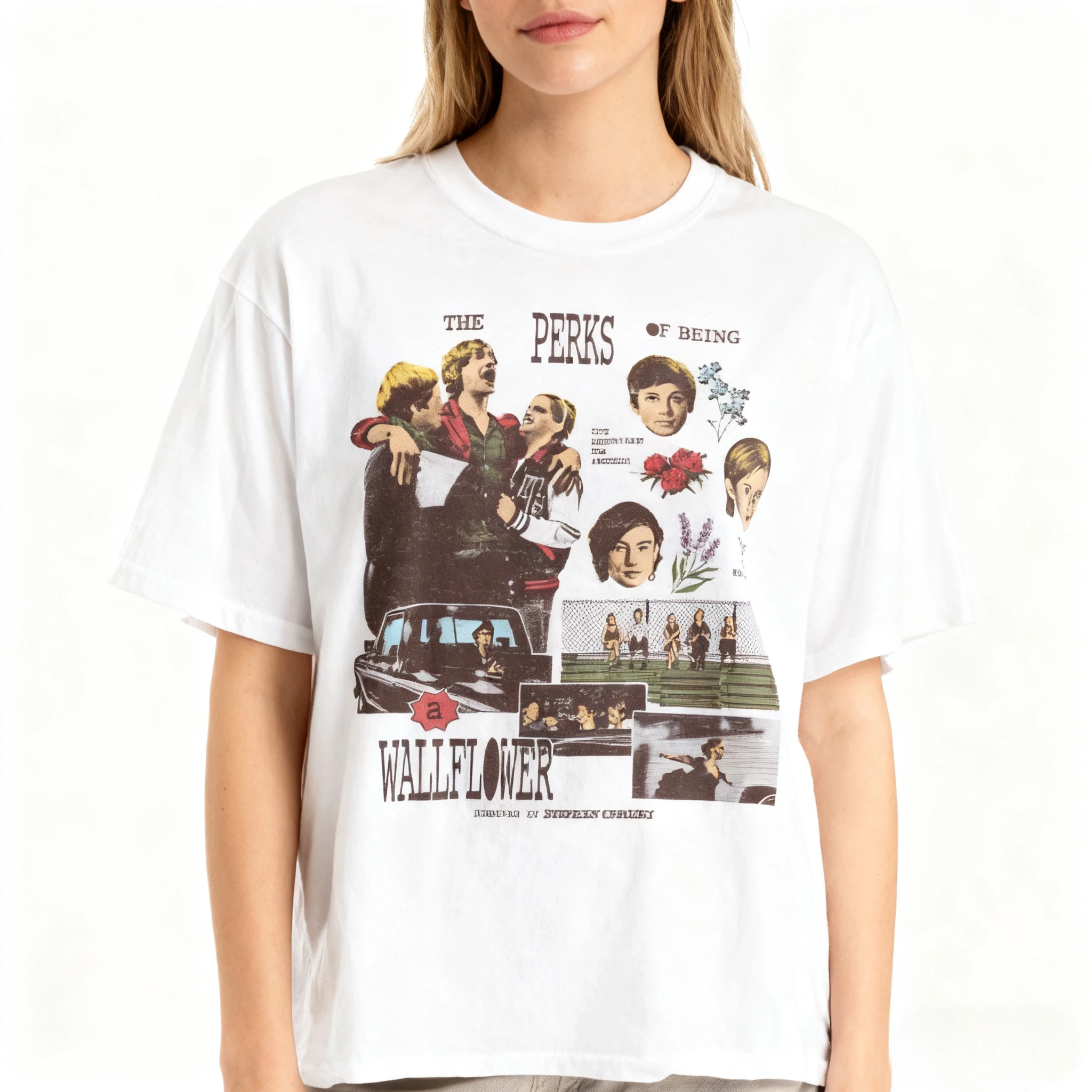 Les Perks d'être un film Wallflower chemise rétro Film t-shirt graphique vêtements chemise à manches courtes unisexe hommes femmes toutes saisons