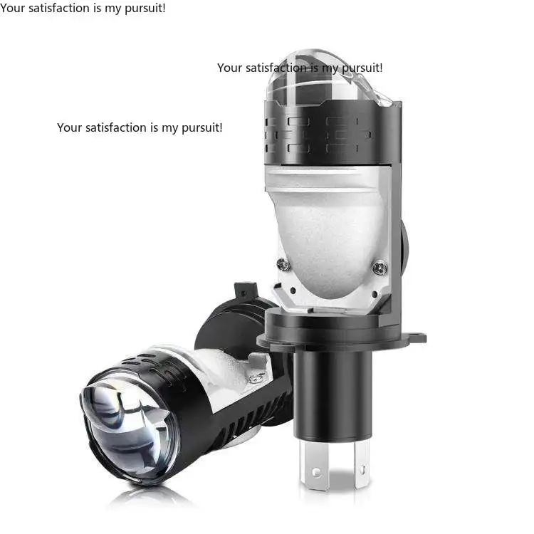 Suitable for car led headlights M03 small bifocal lens H4 in-line super bright motorcycle far and near integration 45W