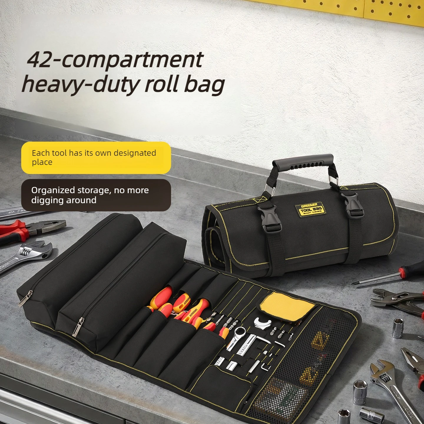Tool storage bag Multifunctional reel electrician special portable canvas Thickened wear-resistant small work pad
