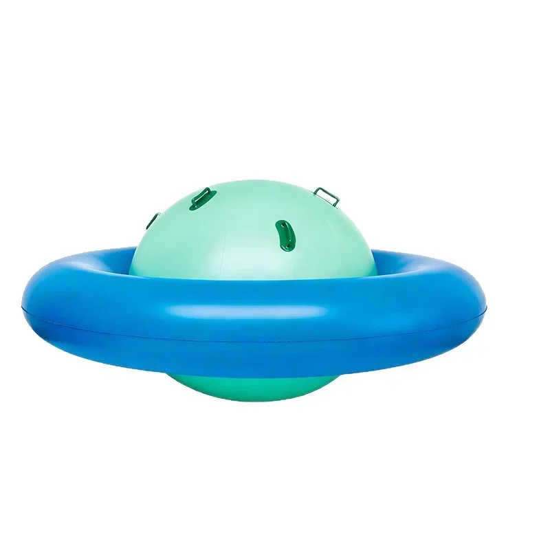 Children's Outdoor Sports  Spinning Ball Dome Rocking Chair PVC Inflatable Swing Ball Trampoline Seesawpromote Sales - view 4