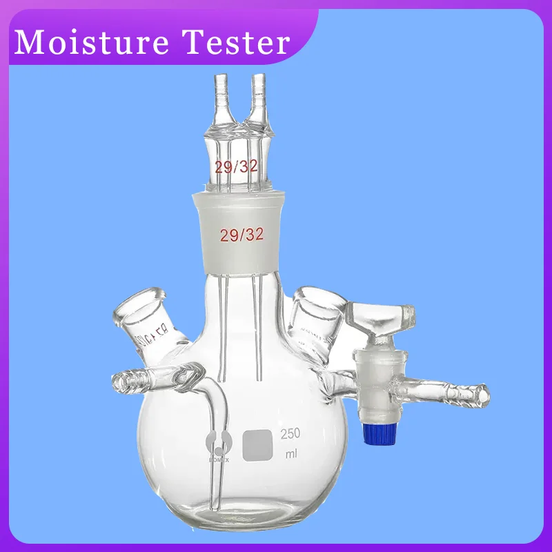 

Лабораторный анализатор влажности DXY, 250 мл, с пятикратным содержанием влаги в рту, колба для измерения влажности из боросиликатного стекла и матового стекла