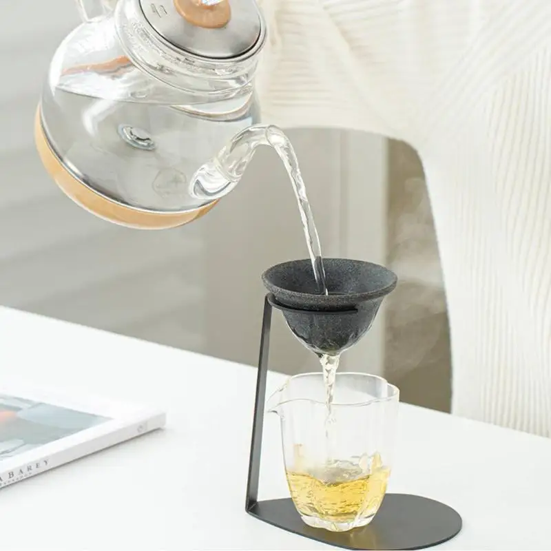New Heat Resistant Ceramic Microporous Tea Strainer Set Suitable For Brewing Tea Coffee Reusable Easy To Clean New Year's Gift