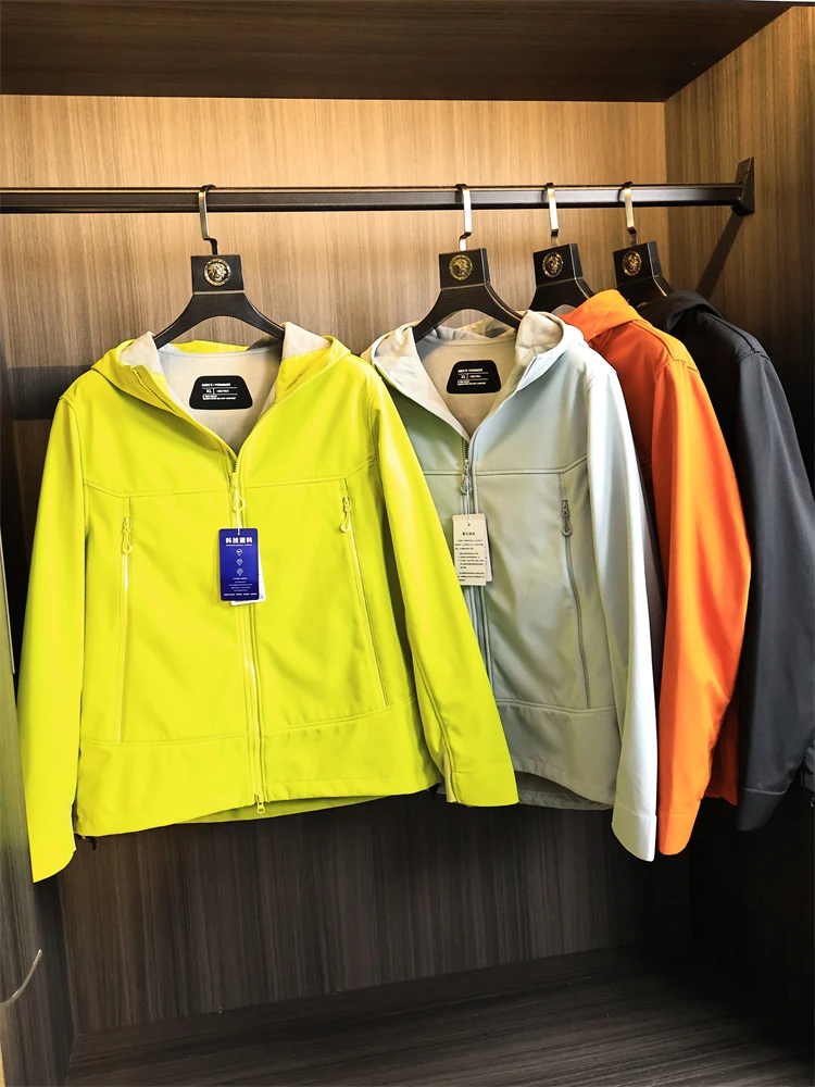 

Мужская уличная подкладка на мягкой подкладке ell Jaet, ветрозащитная, водонепроницаемая, теплая, с капюшоном, модная, осенне-зимняя, цветная куртка