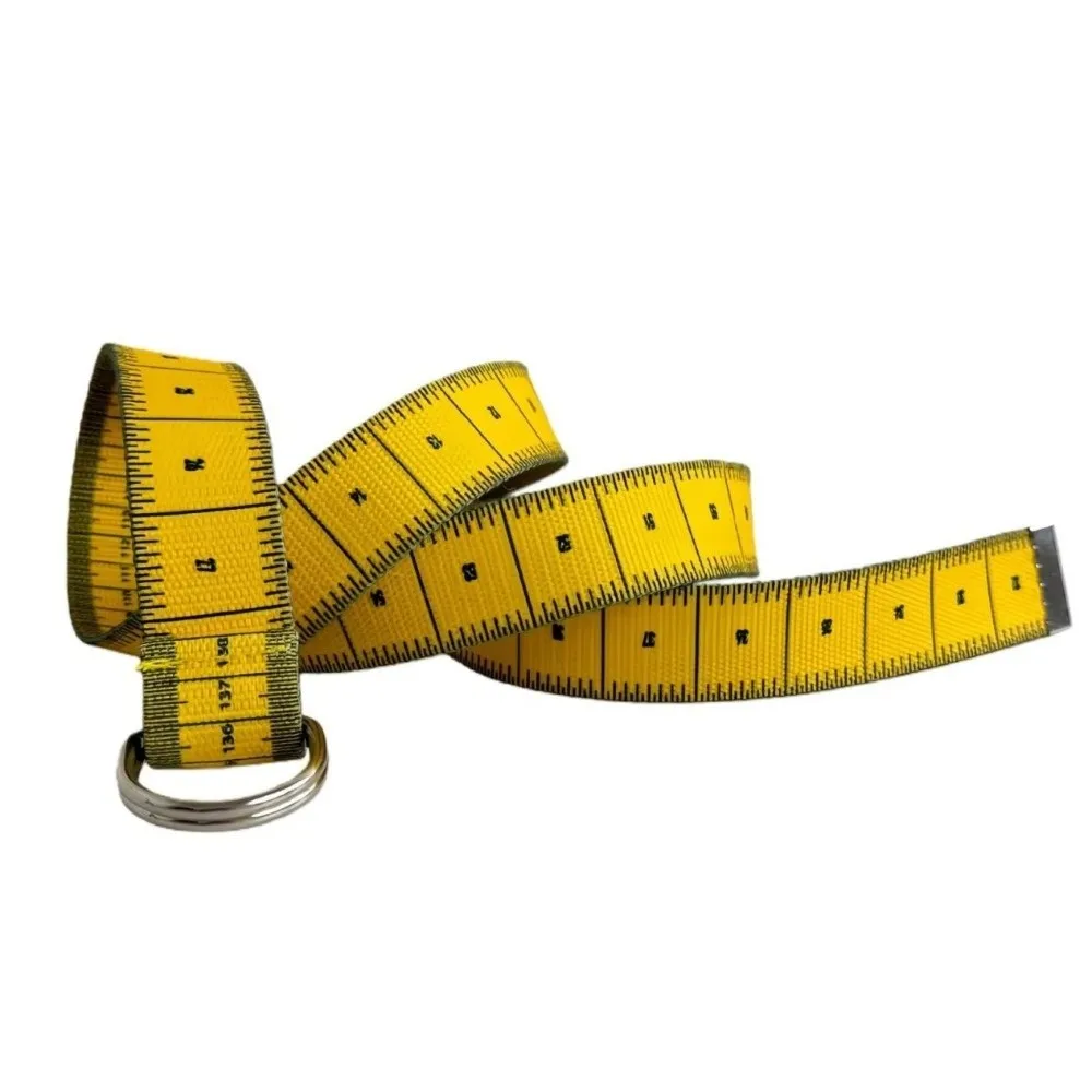 1PC Measurement Tool Belt Fabric Material Ruler Design Fabric Waist Strap Practical Measurement Adjustable D-Ring Buckle