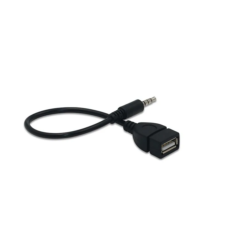 Car Aux Audio Cable To USB Usb To 3.5mm Car Audio Cable OTG Car 3.5mm Adapter Cable Car Conversion Cable