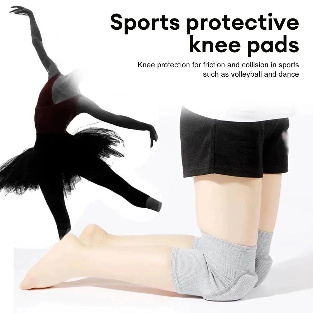 Non-Slip Sports Knee Pads para Homens e Mulheres, Basquete Knee Brace, Protetor, Segurança, Suporte, Fitness Gear, 2Pcs Set