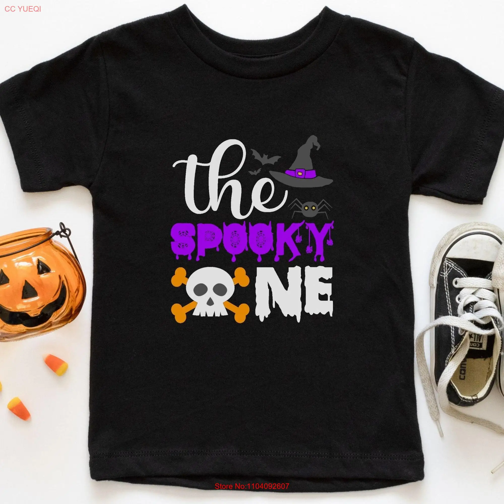 Matching First Birthday Halloween T Shirt Spooky One Group 1st bday Mom and Dad for Party Outfit Boo Day