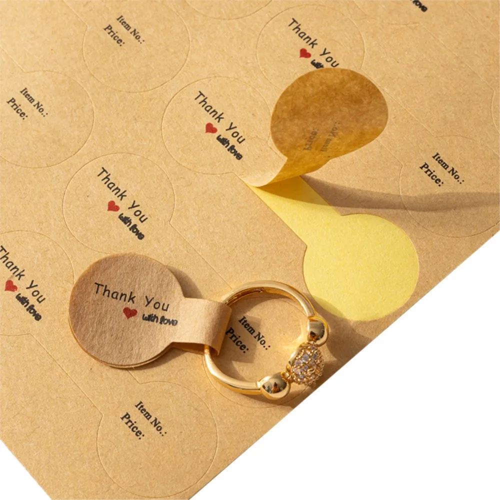 100Pcs Jewelry Price Tags Jewelry Tags Self Adhesive White Blank Price Tags for Necklace Earring Bracelet Price Rectangle Labels