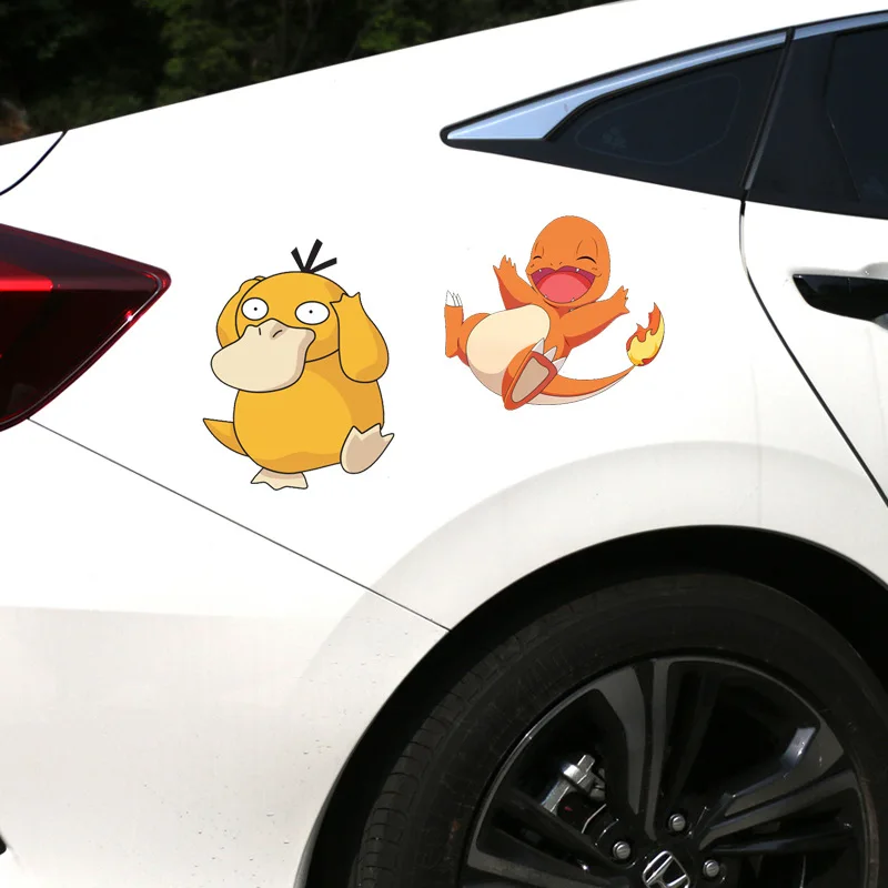 Pokemon Anime Decoration Car Stickers Pikachu Cartoon Cute Car Window Sticker DIY Creative Motorcycle Stickers Children Toy Gift