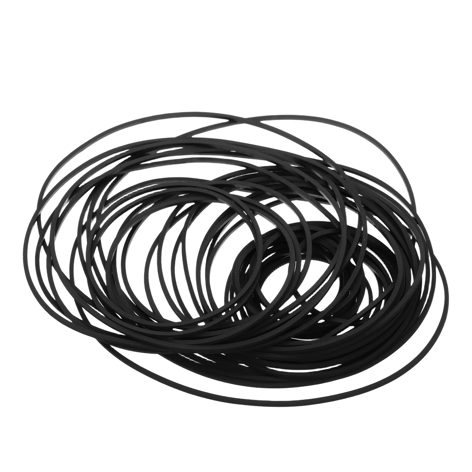 

50 Pcs Tape Recorder Belt Cassette Repair Tapes Drive Belts Player Rubber Kit