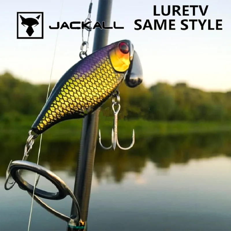 LURETV Japão Jackall SOME STYLE Vibração Sommersa TN65S VIB Ruído Isca de Aço de Tungstênio Isca Falsa Isca Dura Baixo de Mar Dobado Mou