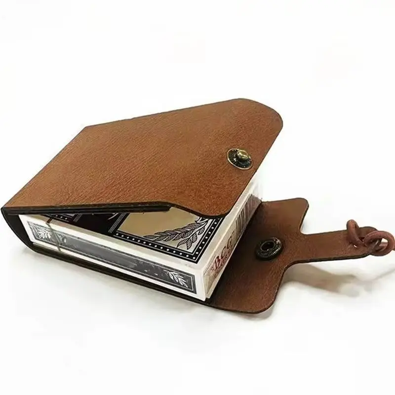 A71Z ensemble de jeu de société de Cribbage pliant jeu de Table amusant avec planche en bois étui en Faux cuir jeu de Cribbage classique avec pont complet