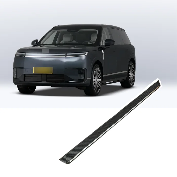 Automatic Electric Running Boards, Smart Power Side Steps with Motor for Xiaopeng G9 GX EV SUV, Powder Coated Aluminum, Matte Bl