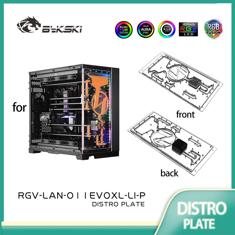 Bykski  RGV-LAN-O11EVOXL-LI-P Distro Plate for LIAN LI O11 EVOXL-LI Computer Case /Simplifies Installation/ High Quality Acrylic