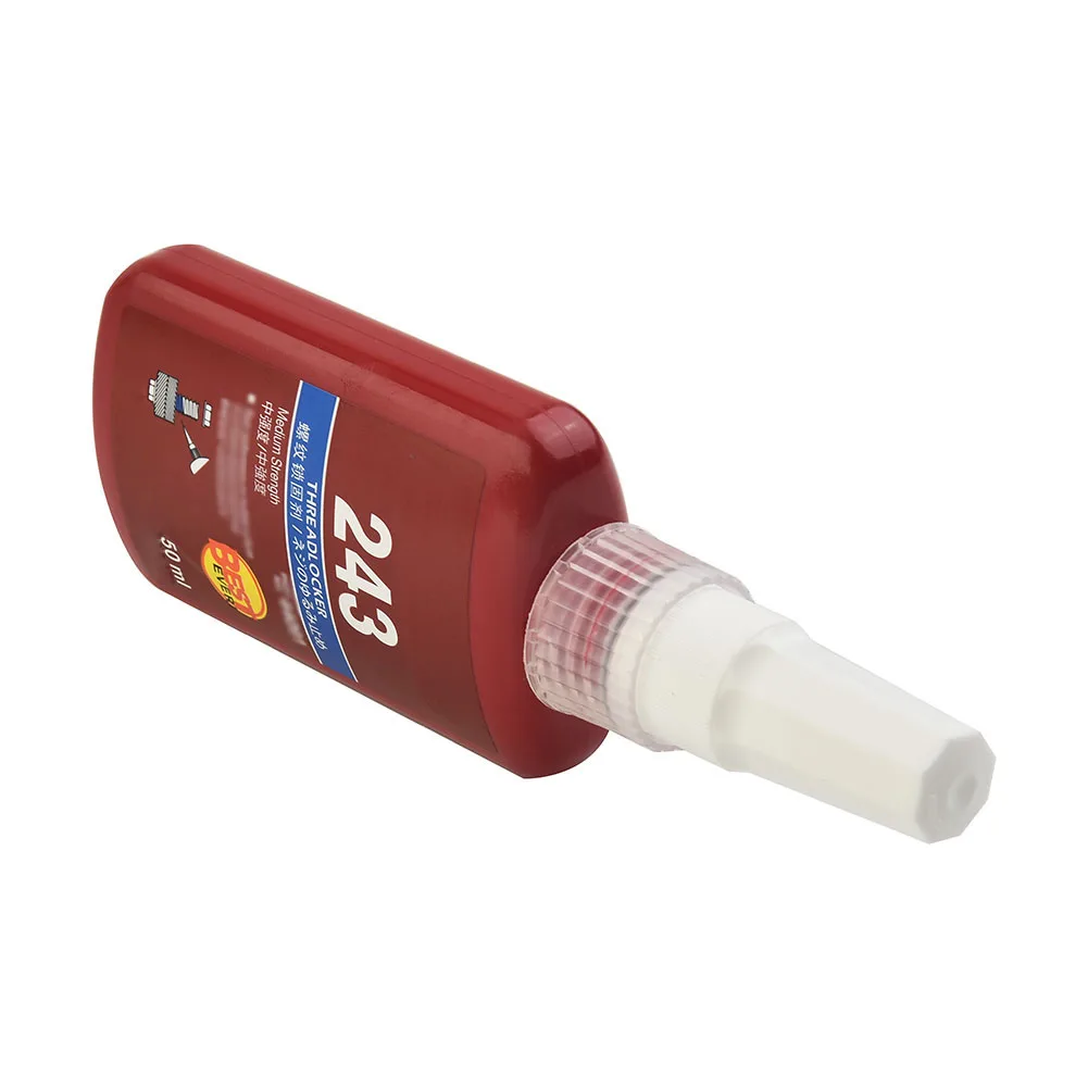 

1pc 50ml Threadlocker Anaerobic Screw Glue 243 Medium Viscosity Thixotropy For Locking Sealing Of Threads Below M20 Adhesives