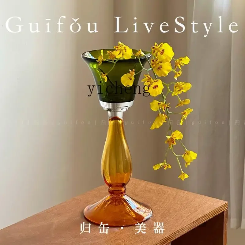 

LSL Candle Holder Homestay Candlelight Dinner Living Room Atmosphere Glazed Ornament