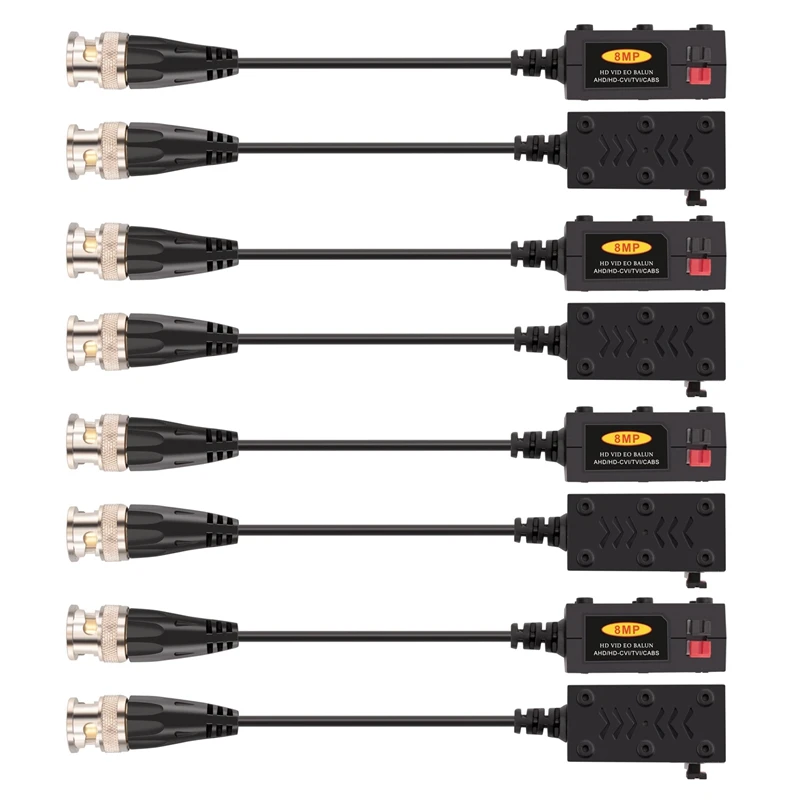 1080P AHD/HD-CVI/TVI/CVBS Passive HD Video Balun Transmitter 4 Pairs (UTP Up to 350M-600M)