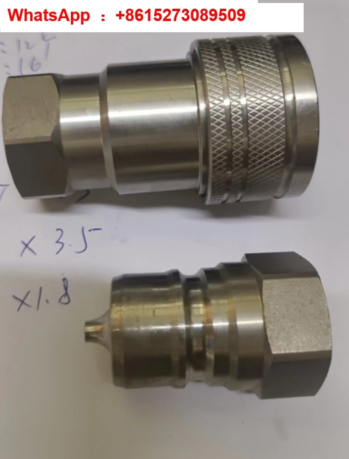 

304 stainless steel high-pressure connector A-06 B-06 internal thread quick connector pneumatic quick plug connector