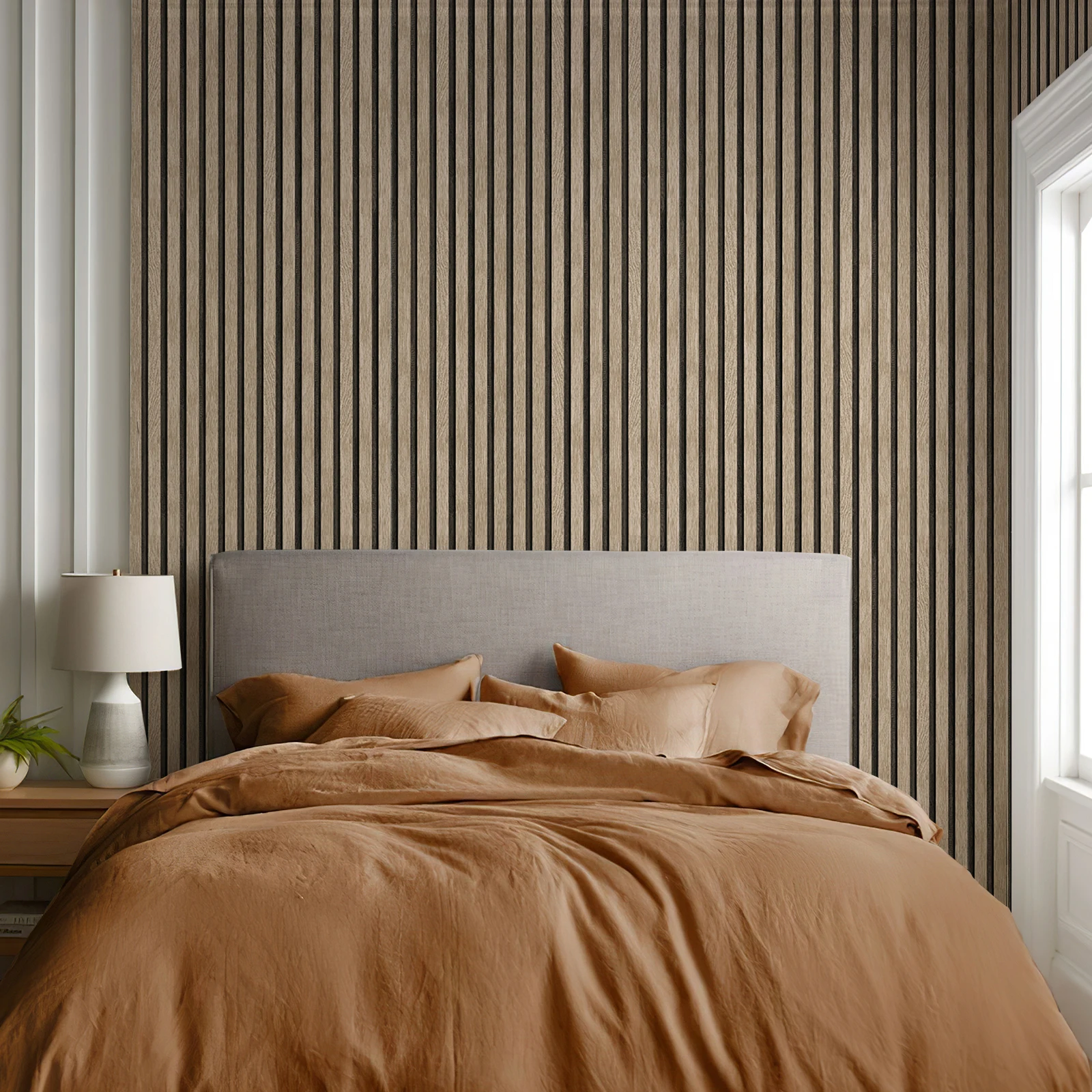 Grille Wall Sticker Background Wall Decoration Wallboard Self-adhesive Waterproof Thickening Partition Wallpaper