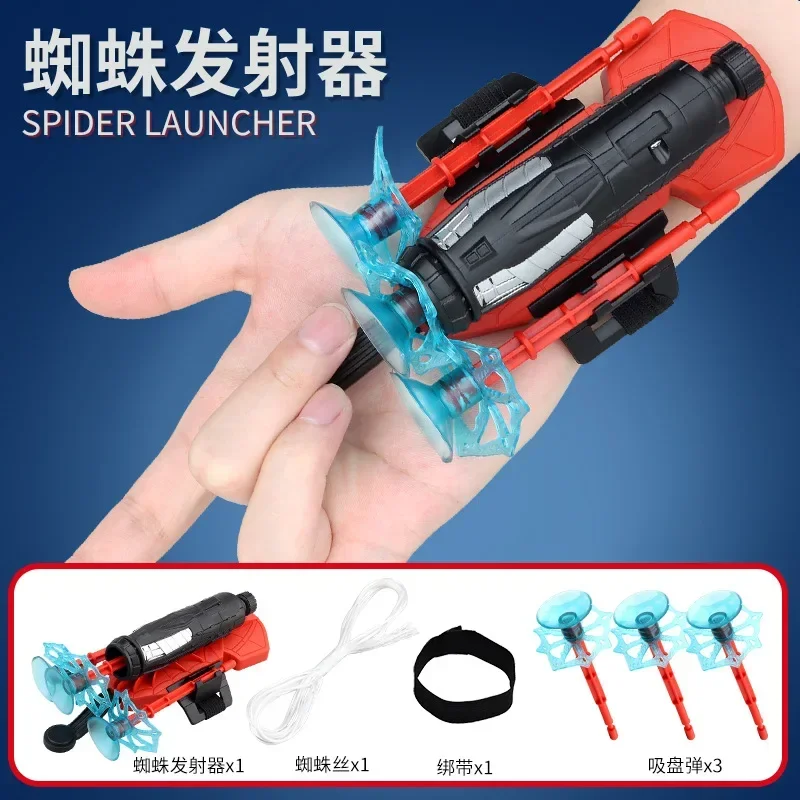 Disney Spider-Man Cartoon Action Anime Figures, Spider-Man Launcher, Cool Cosplay Toys, Cadeaux pour enfants