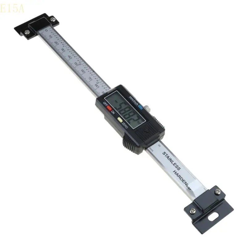 

E15A Electronic Digital Vernier Caliper Large LCD Display Metric/Fraction Conversion Stainless Steel Body Plastic Meter for H