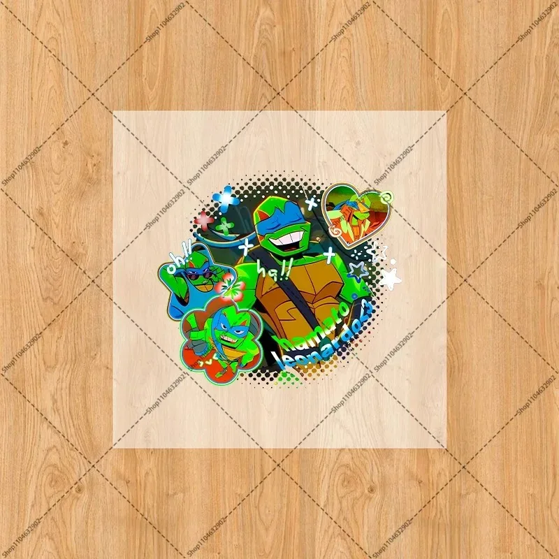 Teenage Mutant Ninja Turtles Iron on Patches Washable Heat Thermal Transfer Stickers Anime Cartoon Pattern DIY Clothes Hat Gifts