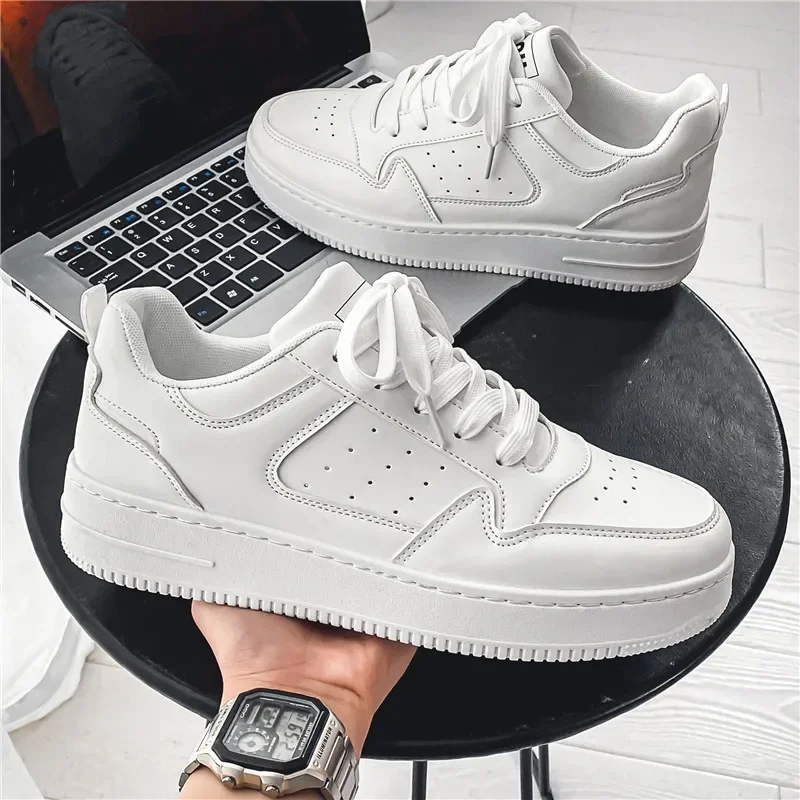 

Shoes for Mens Casual Breathable White Board Shoe Trendy Comfortable Men's Sneakers Outdoor Training Run Shoes Zapatillas Hombre