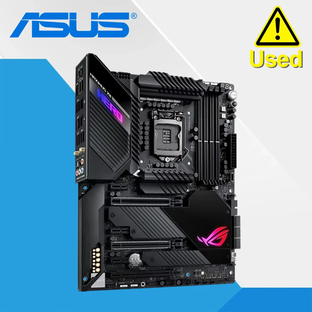 ASUS MAXIMUS Xii HERO Intel Z490 LGA 1200  4×DDR4 DIMM 128GB PCI-E 3.0 10th Generation Core Motherboard