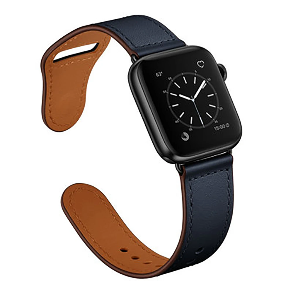 สายหนังสำหรับสายคาด Apple Watch 44มม./40มม. 42มม./38มม. สายนาฬิกาแบบหน้าปัด iWatch Apple Watch 5 4 3 SE 6