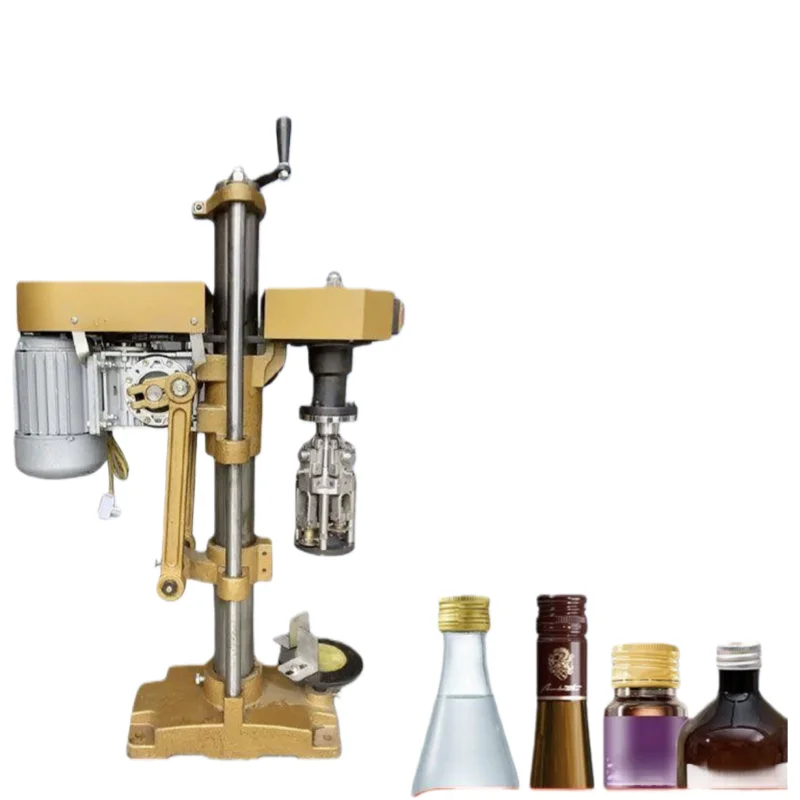Glass Bottle Twist Off Aluminum Bottle Capping Machine Cap Tightening Machine Ropp Bottle Cap Sealing Machine