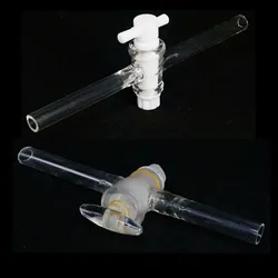 2mm 3mm 4mm 5mm 6mm 8mm Bore Borosilicate Glass High Vacuum Glass/PTFE Stopcock Straight Hollow Plug