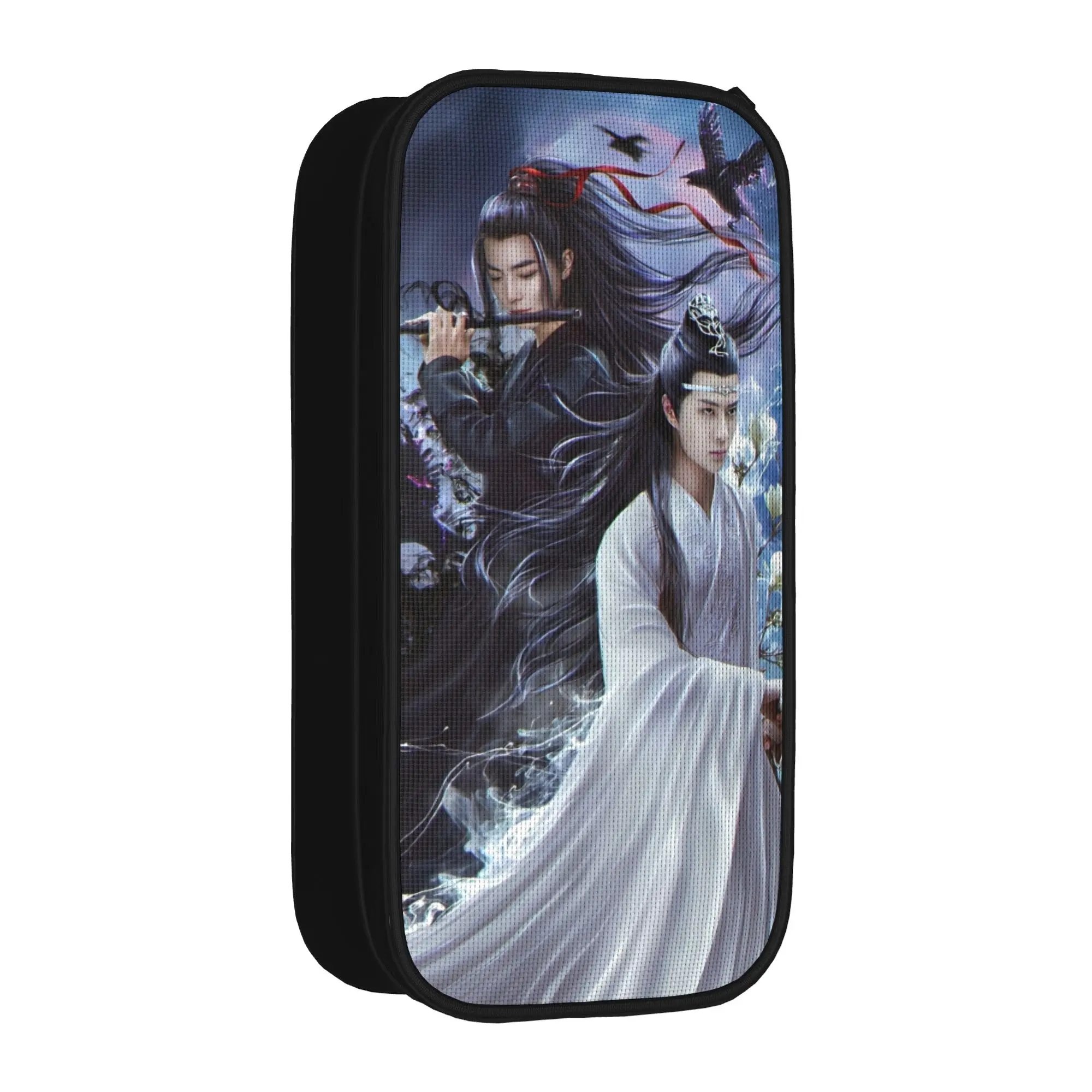 Lovely WangXian The Untamed Pencil Cases Lan Wangji Wei Wuxian Pencilcases Pen Holder Student Big Capacity Bag School Stationery